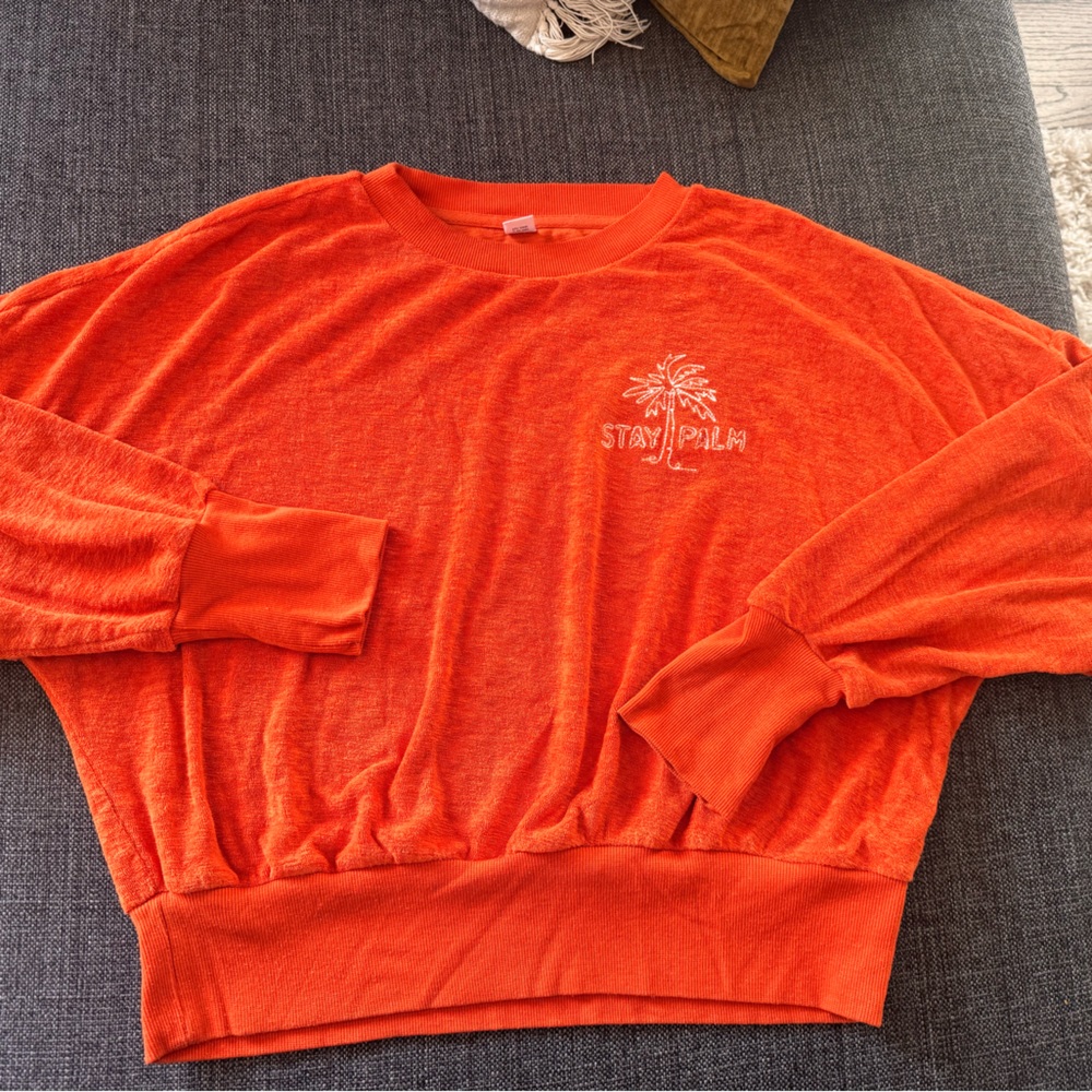 Old Navy Vibrant Orange Pullover Size Large